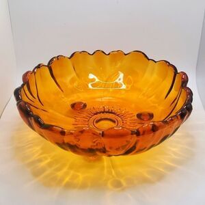Amber Glass Bowl 